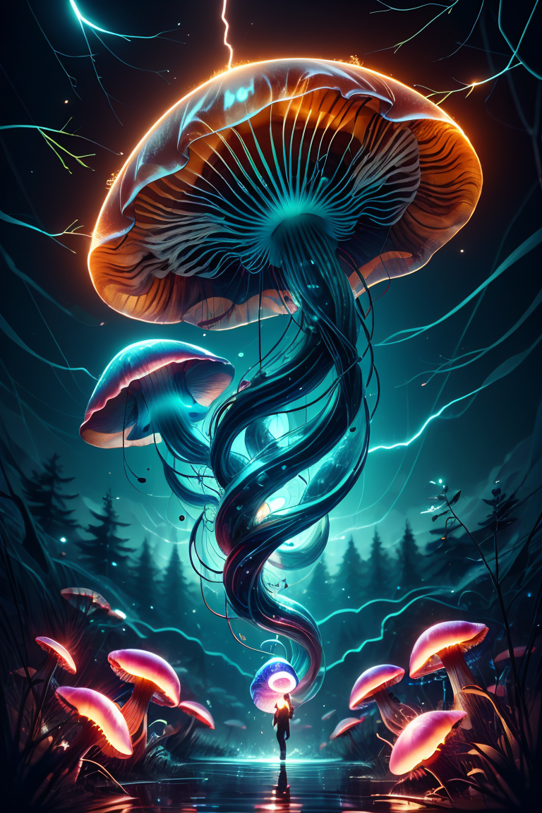 399609-3695212308-colorful slimey glowing jellyfish mushroom, nature, forest, outdoors, tree, walking, water, at night, bright sky, lightning ral-.png